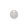 Sterling Silver 5.0mm Corrugated Bead