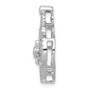 14k White Gold 1/2ct. Diamond Fancy Chain Slide Fine Jewelry Gift - PM3946-050-WA