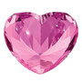 CREATED SAPPHIRE, PINK, 5MM HEART FACETED