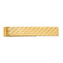 14k Yellow Gold Men's Textured Tie Bar