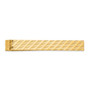14k Yellow Gold Textured Tie Bar