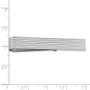 Sterling Silver Rhodium-plated Tie Bar - QQ191