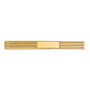 14k Yellow Gold Men's Grooved Engravable Tie Bar - MC256