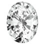 CUBIC ZIRCONIA, WHITE, 8X6MM OVAL, AAA QUALITY