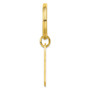Gold-plated Kelly Waters Florentine Satin Key Ring