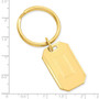 Gold-plated Kelly Waters With Engraveable Area Key Ring - GP3812