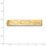 Kelly Waters Gold-plated With Criss Cross And Oval Center Tie Bar