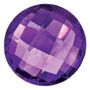 AMETHYST, 10MM ROUND DBL FACETED (BRIOLETTE), AA QUALITY