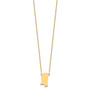 14k Yellow Gold Mississippi State Necklace Fine Jewelry Gift