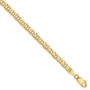 10k Yellow Gold 3.75mm Concave Anchor Chain Fine Jewelry Gift - 2308912