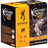 Browning Wicked Wing XD 12 Gauge Ammo 3" 1 1/4oz #2 Plated Steel Shot - B193411232