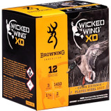 Browning Wicked Wing XD 12 Gauge Ammo 3" 1 1/4oz #2 Plated Steel Shot - B193411232