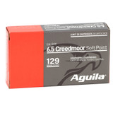 Aguila Interlock 6.5 Creedmoor Ammo 129 Grain Soft Point Boat Tail - 81489AG