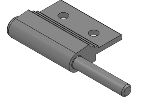 LFT SOLID HINGE ASSEMBLY BLACK