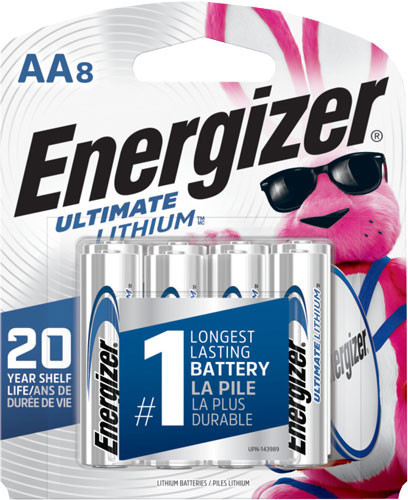 ENERGIZER ULTIMATE LITHIUM BATTERIES AA 8-PACK | L91SBP8
