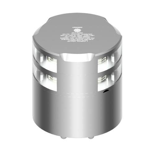 Lopolight 360 Double-Stacked 3nm Masthead Light - Silver Anodized [300-112G2ST]