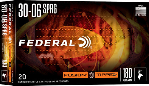 FEDERAL FUSION 30-06 180GR TIPPED FUSION 20RD 10BX/CS | AF3006TFS3