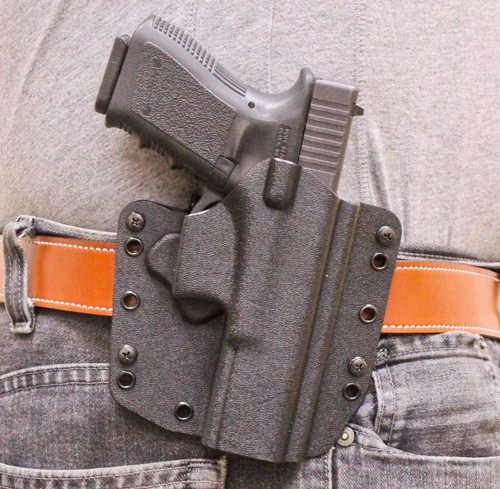 DESANTIS SL RAPTOR HOLSTER BLK | IWB/OWB RH KYDEX FOR GLOCK 19 | 147KAB6Z0