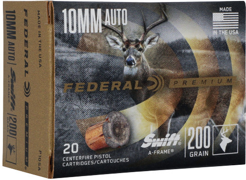 FEDERAL 10MM 200GR A-FRAME JHP 20RD 10BX/CS | AP10SA