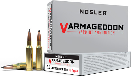 NOSLER VARMAGEDDON 6.5 CM | 90GR FBT 20RD 10BX/CS | A65175