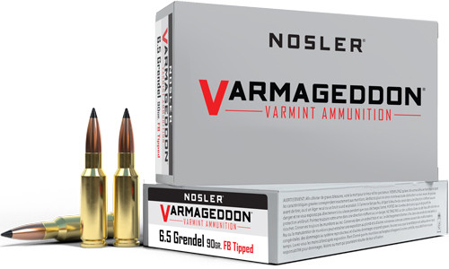 NOSLER VARMAGEDDON 6.5 GRENDAL | 90GR FBT 20RD 10BX/CS | A65182