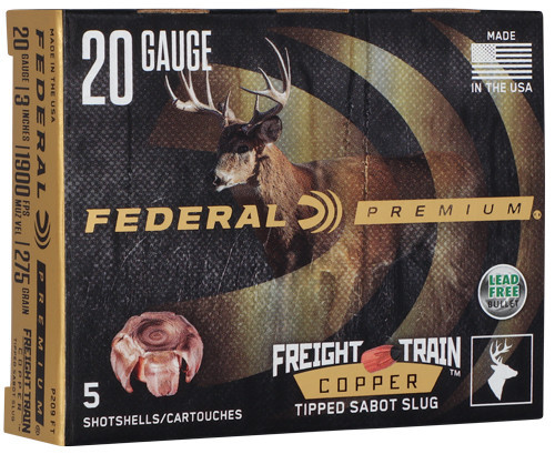 FEDERAL FREIGHT TRAIN 20GA 3" 275GR SABOT 5RD 50BX/CS | AP209FT