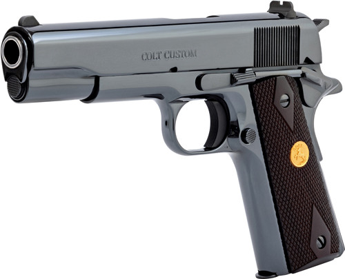 COLT GOVERNMENT 1911 38 SUPER | 5" 9RD BRIGHT STAINLESS ROSEWD | GO1911CBS38