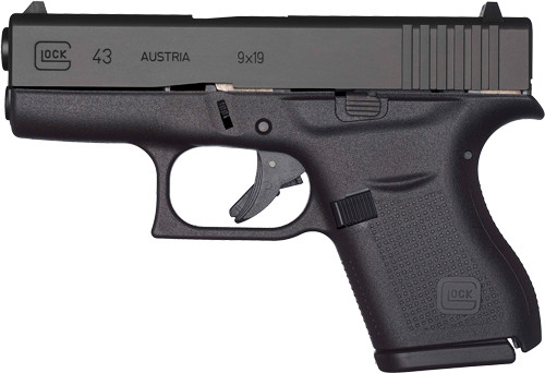 USED GLOCK 43 PISTOL 9MM | 2-6RD MAGS EXCELLENT COND. | GHG4938X