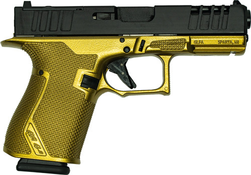 GLFA 19 STRIKER 9MM 4" 15 SHOT | BLACK SLIDE GALAXY GOLD FRAME | GL19GGLD