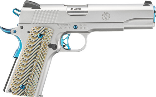 RUGER SR1911 BPVD 45ACP 8-SHOT | STAINLESS WOOD GRIPS | G6799