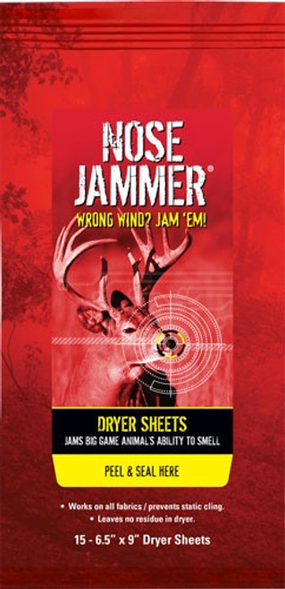 NOSE JAMMER DRYER SHEETS W/ | NOSE JAMMER FORMULA | 3168