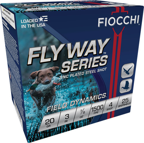 FIOCCHI FLYWAY 20GA 3" 7/8OZ #4 1500FPS 25RD 10BX/CS | A203ST4