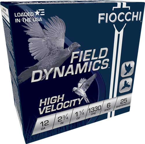 FIOCCHI 12GA 2.75" 1-1/4OZ #6 1330FPS 25RD 10BX/CS | A12HV6