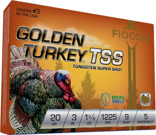 FIOCCHI GOLDEN TURKEY TSS 20GA 3" 1-3/8OZ #9 5RD 10BX/CS | A203TSS9