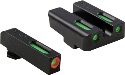 TRUGLO SIGHT SET FOR GLOCK LOW | TFX PRO GREEN/ORANGE OUTLINE | TG13GL1PC