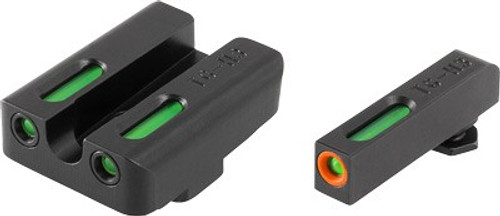 TRUGLO SIGHT SET FOR GLOCK HI | TFX PRO GREEN/ORANGE OUTLINE | TG13GL2PC