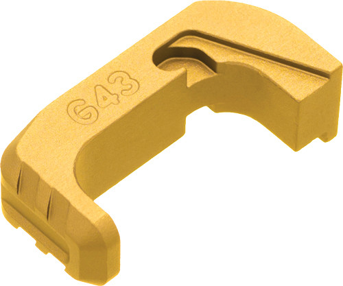 TYRANT CNC FOR GLOCK 43x 48 | EXTENDED MAG RELEASE GOLD | TD43X48EGLD