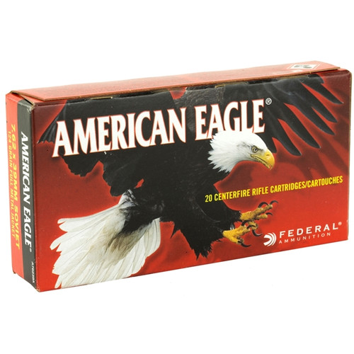 Federal American Eagle 7.62x39mm Ammunition 124 Grain Full Metal Jacket - A76239A Federal American Eagle 7.62x39mm Ammunition 124 Grain Full Metal Jacket - A76239A