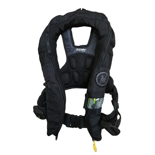 First Watch Auto\/Manual Convertible 38G Inflatable PFD - Black [FW-40PROA\/M-BK]