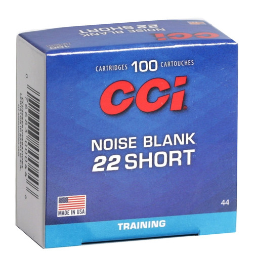 CCI Smokeless Noise Blank 22 Short Ammo - 0044