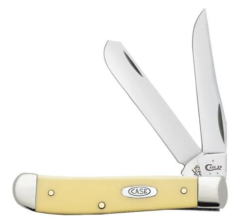 CASE KNIVES YELLOW SYNTHETIC | SMOOTH MINI TRAPPER | 00029C