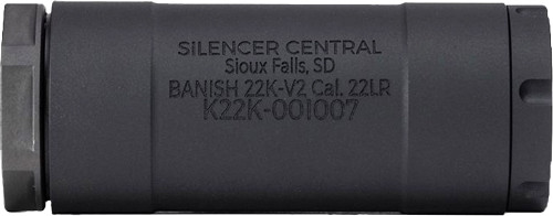 BANISH SUPPRESSORS BANISH22K | V2 RIMFIRE 1/2X28 BLACK | 100000110835