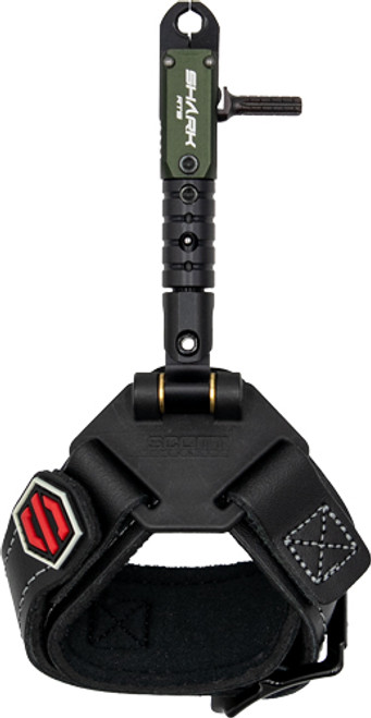 SCOTT RELEASE SHARK RTS DOUBLE | JAW BLACK LEATHER BUCKLE | 1009BSGR