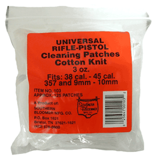 SOUTHERN BLOOMER UNIVERSAL | CLEANING PATCH 2.5"X2.5" 125PK | 103