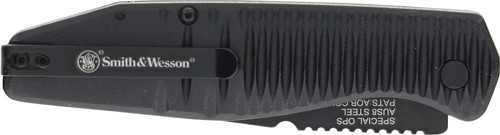 S&W KNIFE SPECIAL OPS PUSH BTN | AUTO 3.4" FOLDER BLACK W/SFTY | 1215357