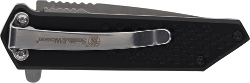 S&W KNIFE EXTREME OPS SPRING | ASSIST TANTO 2.5" BLACK/SS | 1206286