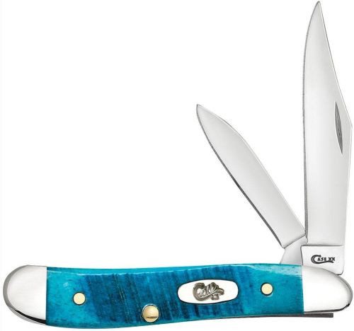 CASE KNIVES CARIBBEAN BLUE | BONE SAWCUT JIG PEANUT | 25596C