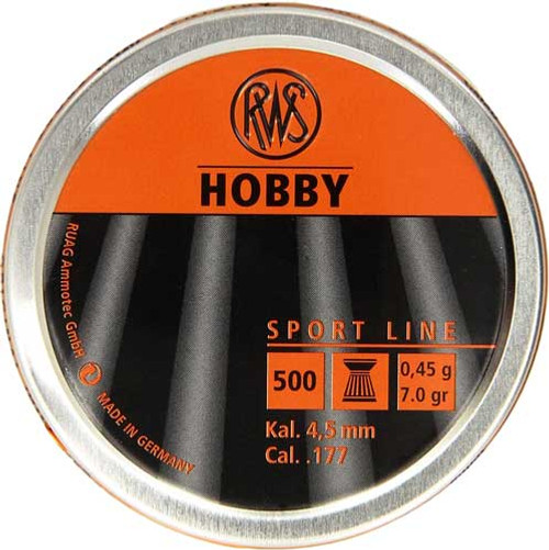RWS PELLETS 177 HOBBY 7 GRAIN | SPORT LINE 300-PACK | 2317400 RWS PELLETS 177 HOBBY 7 GRAIN | SPORT LINE 300-PACK | 2317400