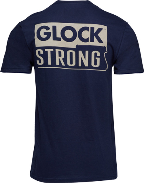 GLOCK STRONG SHORT | SLEEVE T SHIRT NAVY XX-LARGE | AP96197