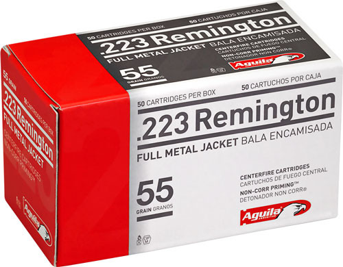 AGUILA 223 REM 55GR FMJ | 50RD 20BX/CS | A1E223110 AGUILA 223 REM 55GR FMJ | 50RD 20BX/CS | A1E223110